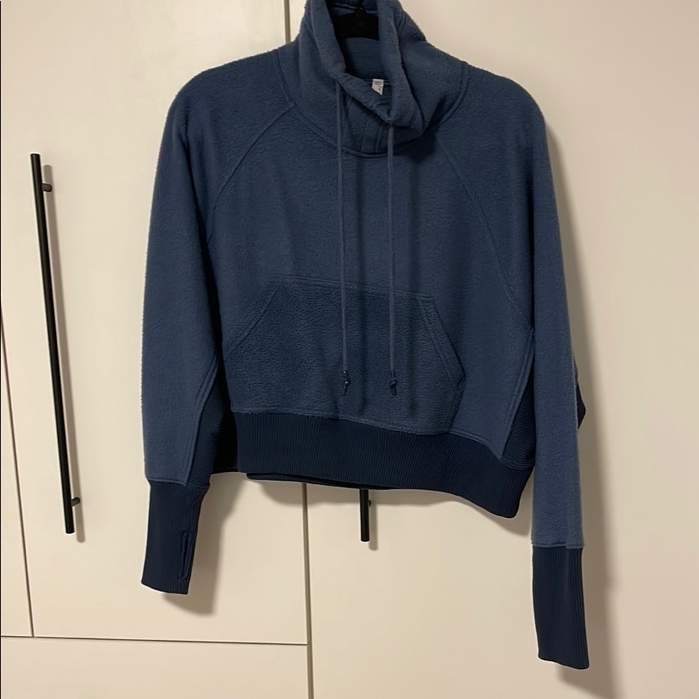 Free people Cozy Blue Cowl Neck sweater